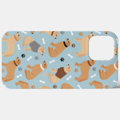 Golden Retriever Bones and Paws Case-Mate iPhone Hülle (Rückseite (Horizontal))