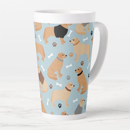 Golden Retriever Bones and Paws Milchtasse (Rechte Ecke)