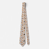 Golden Retriever Bones and Paws Neck Tie Krawatte (Vorderseite)