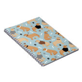 Golden Retriever Bones and Paws Notizblock (Rechte Seite)