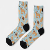Golden Retriever Bones and Paws Socken (Linkes Detail)