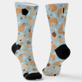 Golden Retriever Bones and Paws Socken (Gewinkelt)