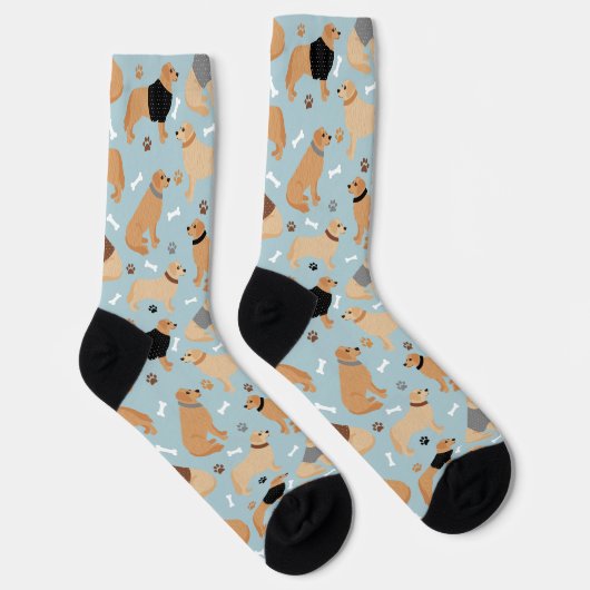 Golden Retriever Bones and Paws Socken (Rechts)