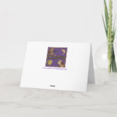 Golden Retriever Bookworm Geburtstag Karte (Rückseite)