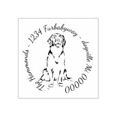 Golden Retriever Briefmarke Gummistempel (Prägung)