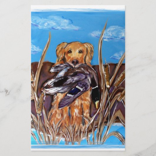 GOLDEN RETRIEVER BRIEFPAPIER (Vorderseite)