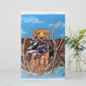 GOLDEN RETRIEVER BRIEFPAPIER (Stehend Vorderseite)