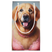 Golden Retriever Brustkrebs Survivor Kleine Geschenktüte (Vorderseite)