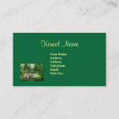 Golden retriever-Brüter-Visitenkarte Visitenkarte (Rückseite)