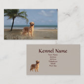 Golden retriever-Brüter-Visitenkarte Visitenkarte (Vorne/Hinten)