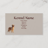 Golden retriever-Brüter-Visitenkarte Visitenkarte (Rückseite)