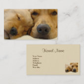 Golden retriever-Brüter-Visitenkarte Visitenkarte (Vorne/Hinten)