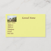 Golden retriever-Brüter-Visitenkarte Visitenkarte (Rückseite)