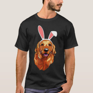 Golden Retriever Bunny Oars Happy OsterfeierOsterf T-Shirt