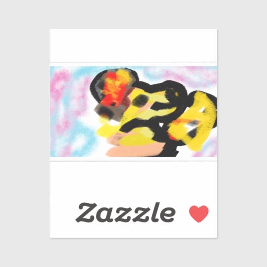 Golden Retriever bunt Aufkleber (Blatt)