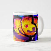 Golden Retriever bunt Jumbo-Tasse (Vorderseite Rechts)