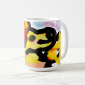Golden Retriever bunt Kaffeetasse (VorderseiteRechts)