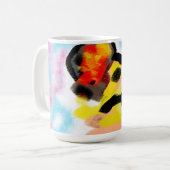 Golden Retriever bunt Kaffeetasse (Vorderseite Links)