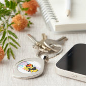 Golden Retriever bunt Schlüsselanhänger (Seite)