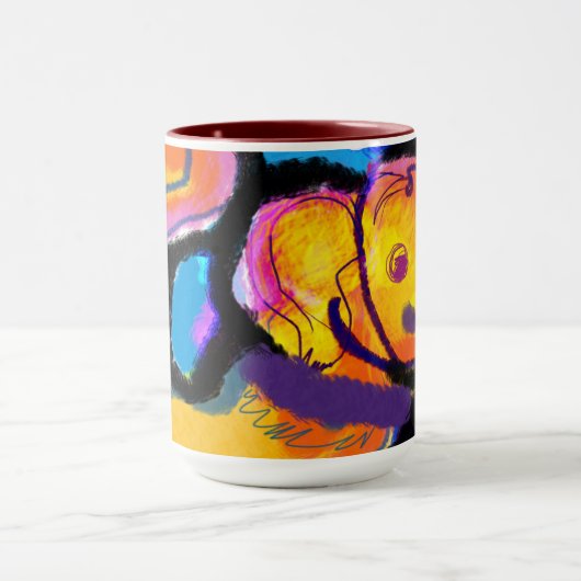 Golden Retriever bunt Tasse (Zentrum)