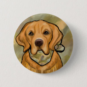 Golden Retriever Button