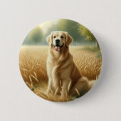 Golden Retriever Button (Vorderseite)
