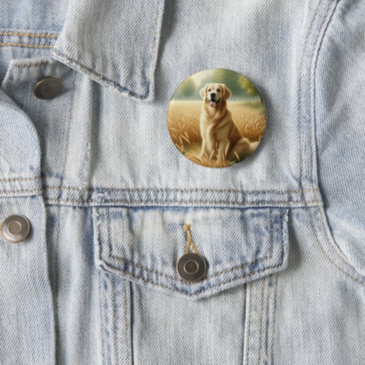 Golden Retriever Button (Beispiel)