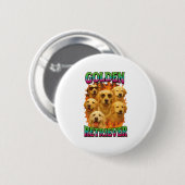 Golden Retriever Button (Vorne & Hinten)