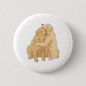 Golden Retriever Button (Vorderseite)
