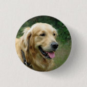 Golden Retriever Button (Vorderseite)
