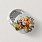 Golden Retriever Button (Vorne & Hinten)