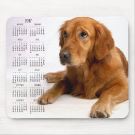 Golden Retriever Calendar 2017 Benutzerdefinierte  Mousepad