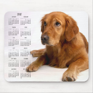 Golden Retriever Calendar 2017 Benutzerdefinierte Mousepad