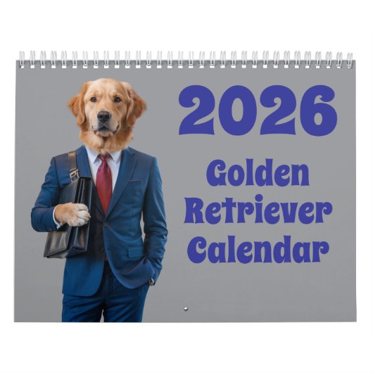 Golden Retriever Calendar Kalender (Titelbild)
