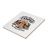 Golden Retriever Camper� Zelte, Leckerlis & Schwan Fliese (Seite)