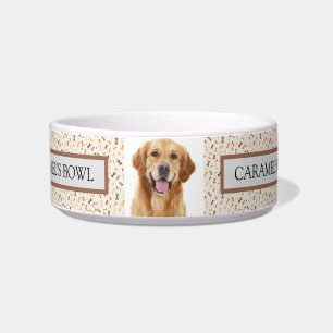 Golden Retriever "Caramel's Bowl" Pet Bowl Napf