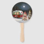 Golden Retriever Caravan Weihnachtsabenteuer Fächer (Vorderseite)