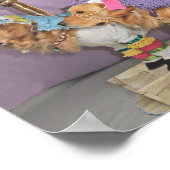 Golden Retriever Carousel Poster (Ecke)