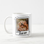 Golden Retriever Certified Good Boy Dog Foto Kaffeetasse (Links)