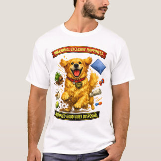 Golden Retriever Chaos-Modus Aktiviert T-Shirt