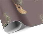 Golden Retriever Christmas Antler Wrapping Paper Geschenkpapier (Rolleneckpunkt)