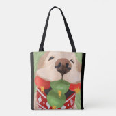 Golden Retriever Christmas Balls Mouth Funny GIft Tasche (Rückseite)