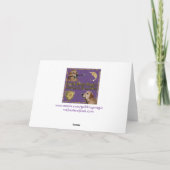 Golden Retriever Christmas Candy Train Feiertagskarte (Rückseite)