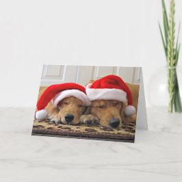 Golden Retriever Christmas Dreams Feiertagskarte