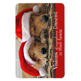 Golden Retriever Christmas Dreams Magnet