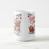Golden Retriever Christmas Golden & Jolly Holiday Kaffeetasse (Mittel)