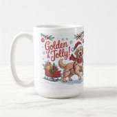 Golden Retriever Christmas Golden & Jolly Holiday Kaffeetasse (Links)
