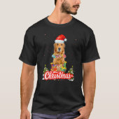 Golden Retriever Christmas Idea For Kids & Santa H T-Shirt (Vorderseite)