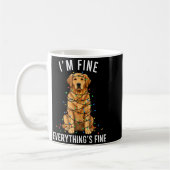 Golden Retriever Christmas I'm Fine Everything Is Kaffeetasse (Links)
