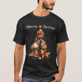 Golden Retriever Christmas Tree Xmas Dog Lover T-Shirt (Vorderseite)